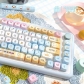 Seaside 104+8 / 16 / 41 MCA Profile Keycap Set Cherry MX PBT Dye-subbed for Mechanical Gaming Keyboard